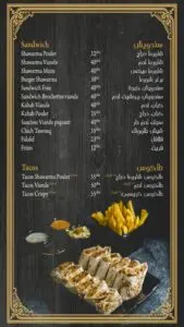 Les menus · 3