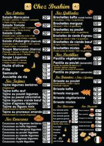 Menu Chez Brahim Marrakech July 2023 450307-399400