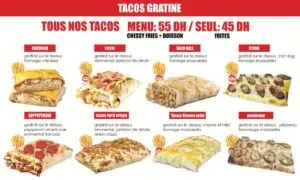 Menu Chizza mia Rabat April 2024 432410-283300