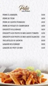 Menu Chokies Tétouan Tetouan December 2023 235822-459200