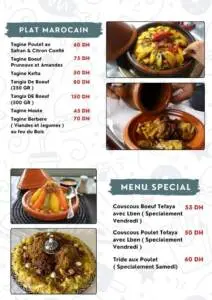Menu Chouf l'Or Marrakech December 2023 460012-204200
