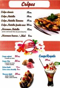 Les menus · 3