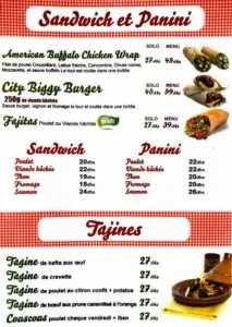 Les menus · 4