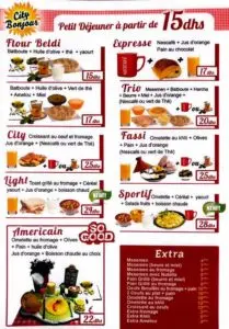 Les menus · 7