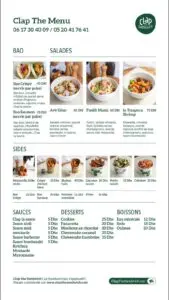 menu clap sandwich casablanca 3