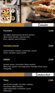 Colombiana Ice Menu 1