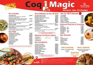 Menu Coq Magic Agdal Rabat December 2024 182410-363100