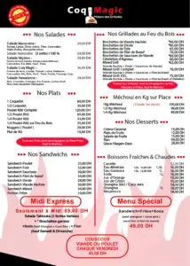 menu coq magic 1 min 1