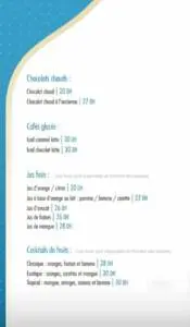 Menu Cozy Café Rabat June 2023 485612
