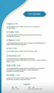 Menu Cozy Café Rabat June 2023 115612