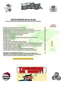 Les menus · 2