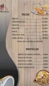 Menu Cuba Latino Meknes June 2023 092021