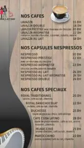Menu Cuba Latino Meknes June 2023 301921