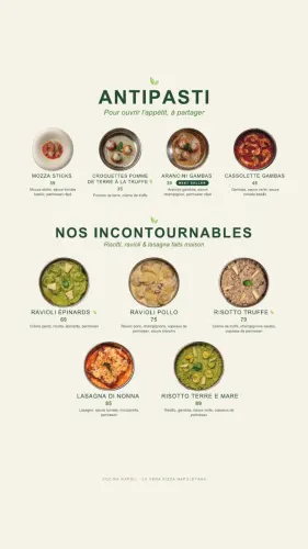 Menu de Cucina Napoli