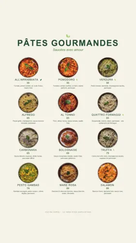 Menu de Cucina Napoli