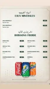 Les menus · 21