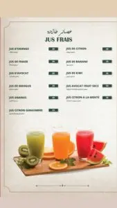 Les menus · 20