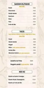 Menu Dar El Benna Marrakech June 2023 131322