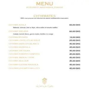 Dar Moul Atay Casablanca Menu 2