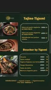 Menu Dar Tajine By Tigemi Marrakech November 2023 394511-267300