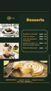 Menu Dar Tajine By Tigemi Marrakech November 2023 354511-745300