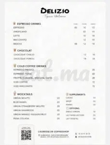 Menu Delizio Caffè  December 2023 570322-925200