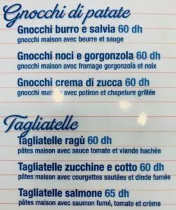 Dolce freddo menu 5