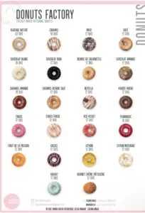 menu donuts factory maroc marrakech casablanca 1