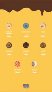 Menu Dream donuts Casablanca