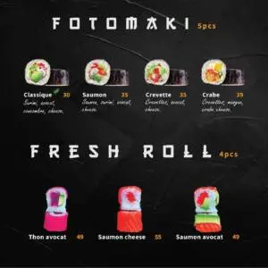 Menu Ebi Sushi Casablanca March 2024 262316-696700
