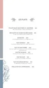 Menu El CIELO LOUNGE Rabat June 2023 022215