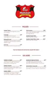 menu Etci Mehmet Steakhouse Casablanca 1
