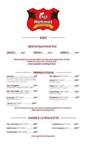 menu Etci Mehmet Steakhouse Casablanca 4