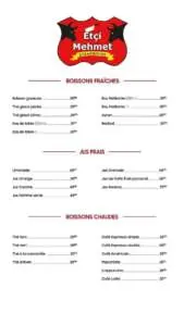 menu Etci Mehmet Steakhouse Casablanca 2