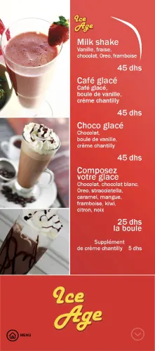 Menu de Extrablatt à Marrakech — page 16