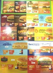 menu faceburger 2 min