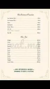 flair cafe menu casablanca jnane californie 5