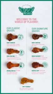 menu fly wings casablanca dar bouazza 1