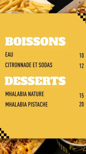 Menu de Foodly