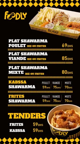 Menu de Foodly