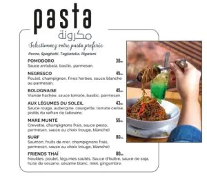 menu Friends Eatery coffee House restaurant agadir 06