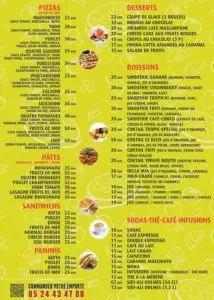 Les menus · 1