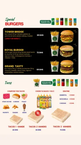 Menu de FuelBoxFood à Mohammedia