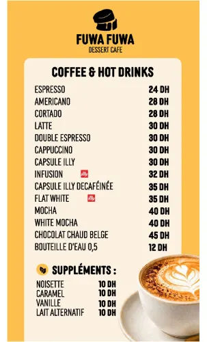 Menu de Fuwa Fuwa Dessert Cafe (Urban Square) à Casablanca — page 2
