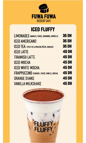 Menu de Fuwa Fuwa Dessert Cafe (Urban Square) à Casablanca — page 5