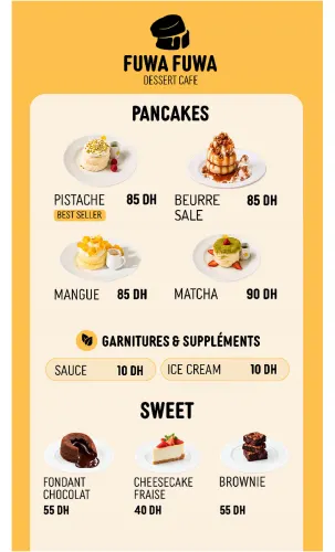 Menu de Fuwa Fuwa Dessert Cafe (Urban Square) à Casablanca — page 8