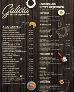 Galicia Rabat Menu Restaurant 5