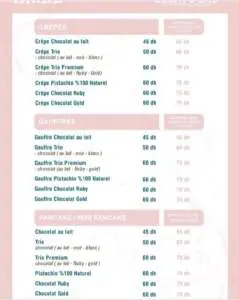 menu gelato lab casablanca glace ice cream shop 6