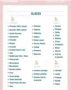 menu gelato lab casablanca glace ice cream shop 2