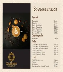 menu giuliette cafe restaurant a casablanca 01 20